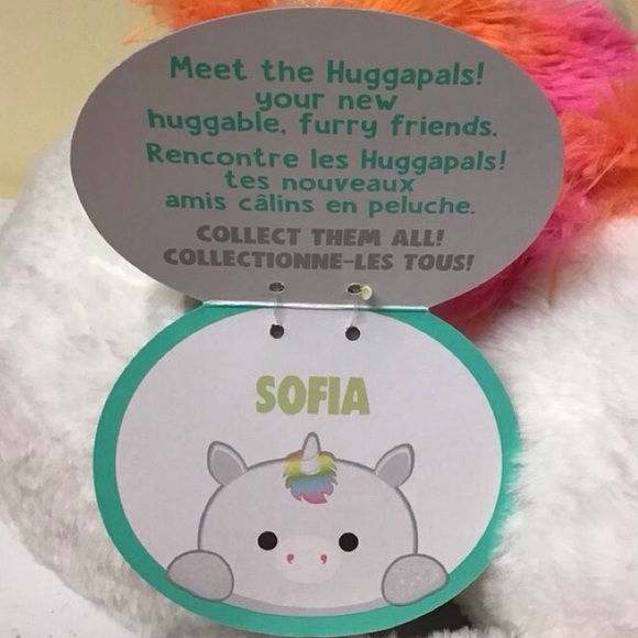 HuggaPals 20”H White Unicorn (NWT) - Picture 8 of 8